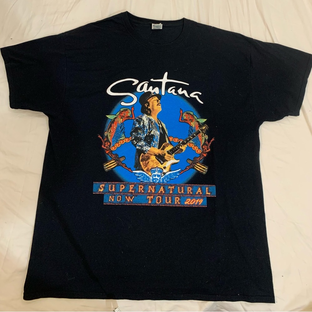 Santana Supernatural Now Tour Shirt 2019 vintage y2k band tee perfect